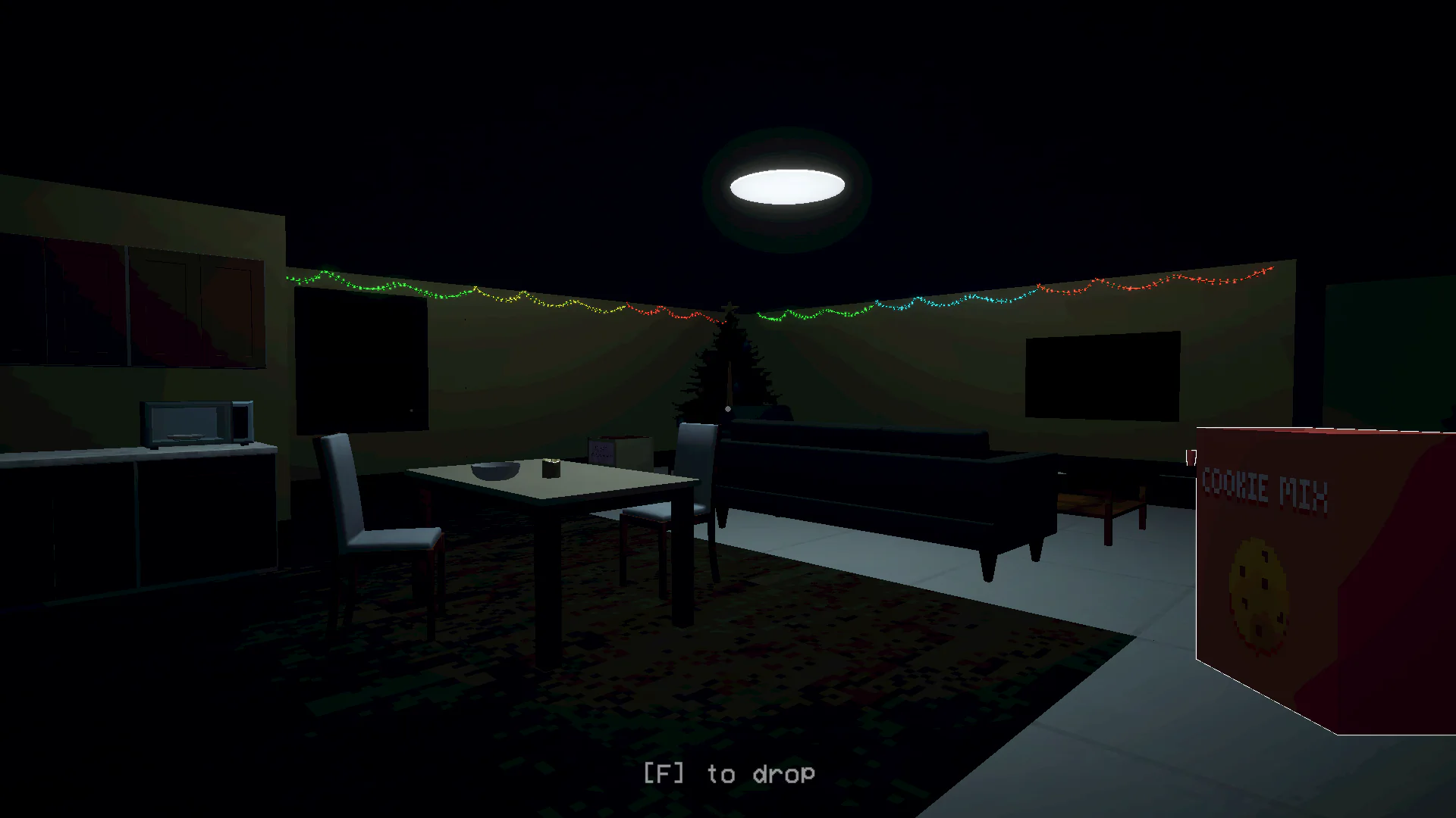 A dark room in Santy is Home