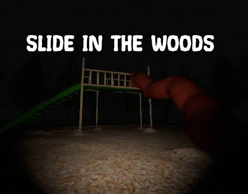 Playground slide in Slide in the Woods